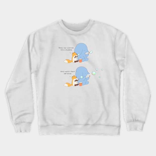 Colorful Bubbles Crewneck Sweatshirt by Jang_and_Fox